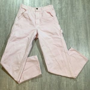 Vtg Stan Ray Women’s Sz 30 Carpenter Original Work Wear Canvas USA MADE In Pink